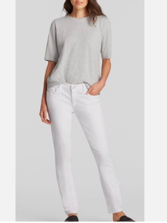 Eileen Fisher Denim - Eileen Fisher Organic Cotton Skinny Ankle Jeans White Size 4